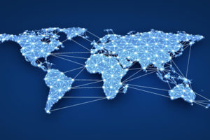 diagram of the world representing net neutrality