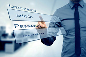 Image depicting man following password protocol