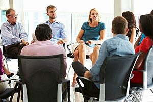 small business that is having a meeting about the types of business and survival supplies they must purchase in order to get themselves and the business through the hurricane