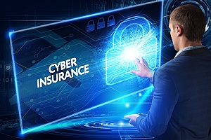 a business owner purchasing cybersecurity insurance for his small company