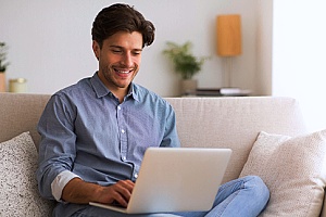 a small business employee performing remote work during the coronavirus pandemic