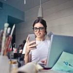 Small business owner at desk