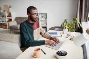 Man Working from Home